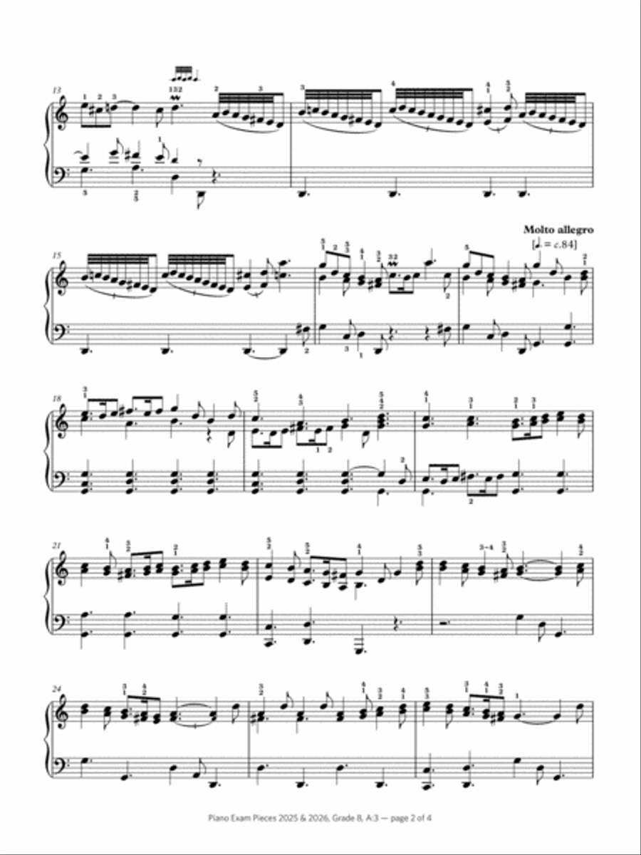 Sonata in C (Grade 8, list A3, from the ABRSM Piano Syllabus 2025 & 2026) Piano Method scores gallery preview page 2