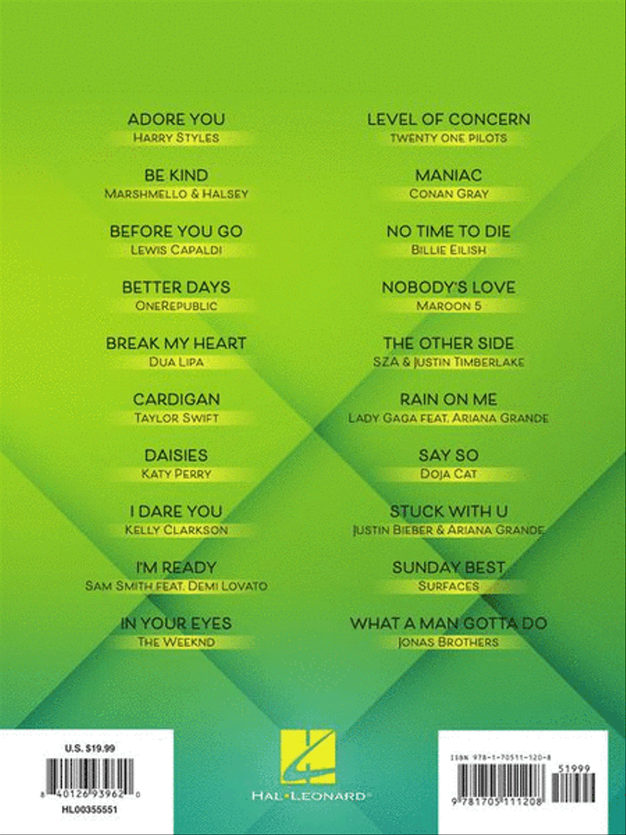 Top Hits of 2020 Top Hits of 2020 Piano, Vocal, Guitar scores gallery preview page 7