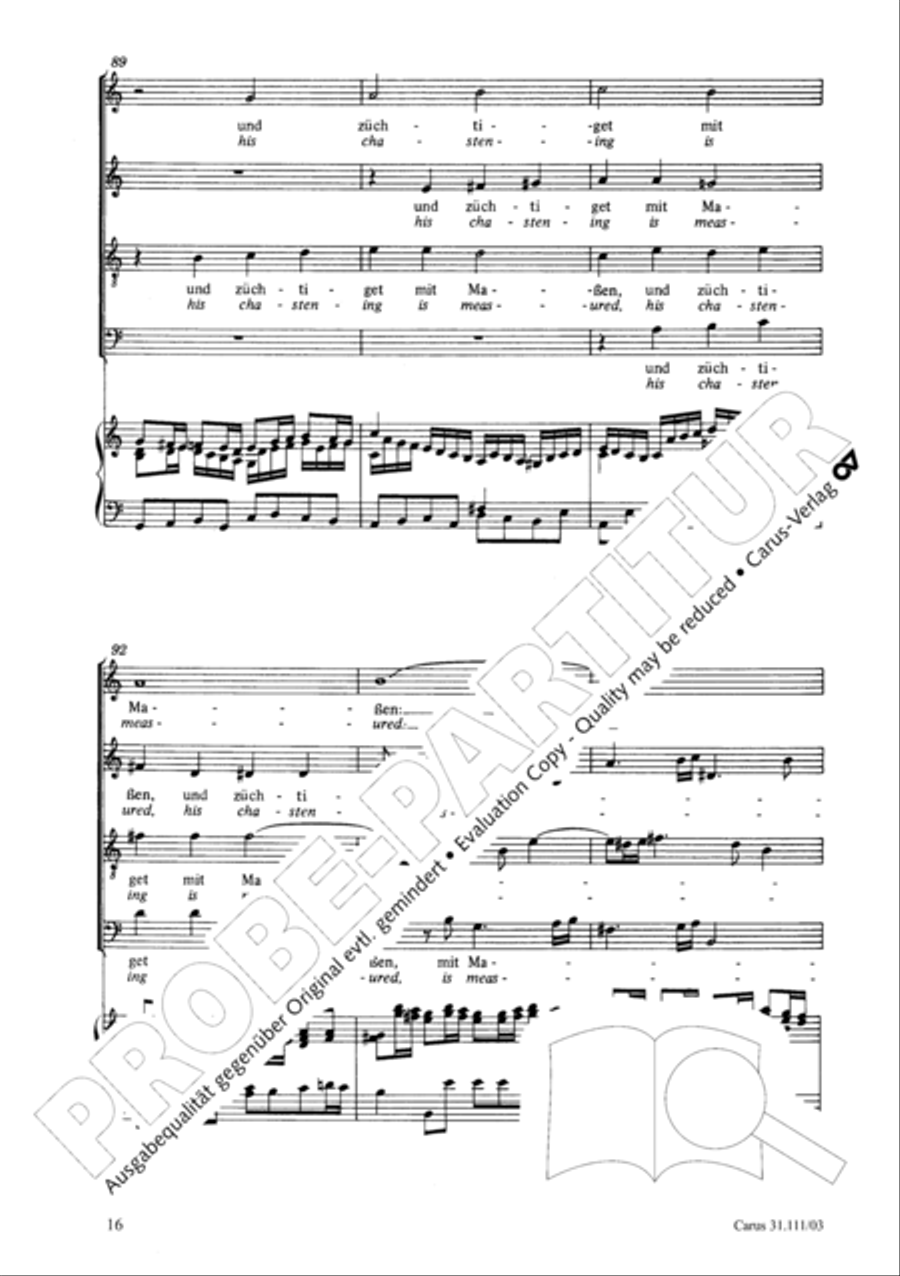 God's will is best, it shall be done (Was mein Gott will, das g'scheh allzeit) 4-Part scores gallery preview page 17