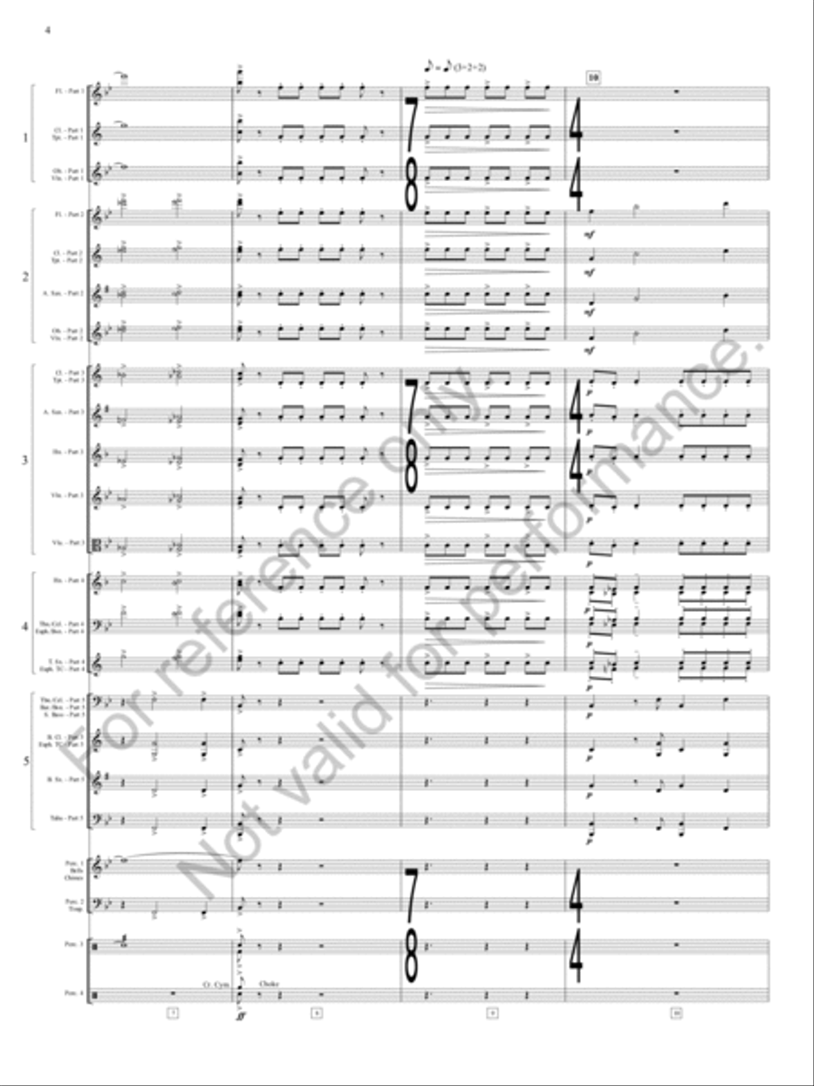 Emperata Overture Concert Band scores gallery preview page 5
