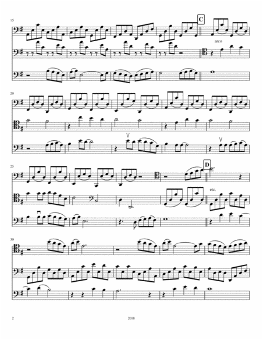 Vincent (Starry Starry Night) String Trio scores gallery preview page 2
