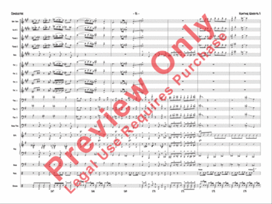 Hunting Wabbits 3 (Get Off My Lawn) Jazz Ensemble scores gallery preview page 38