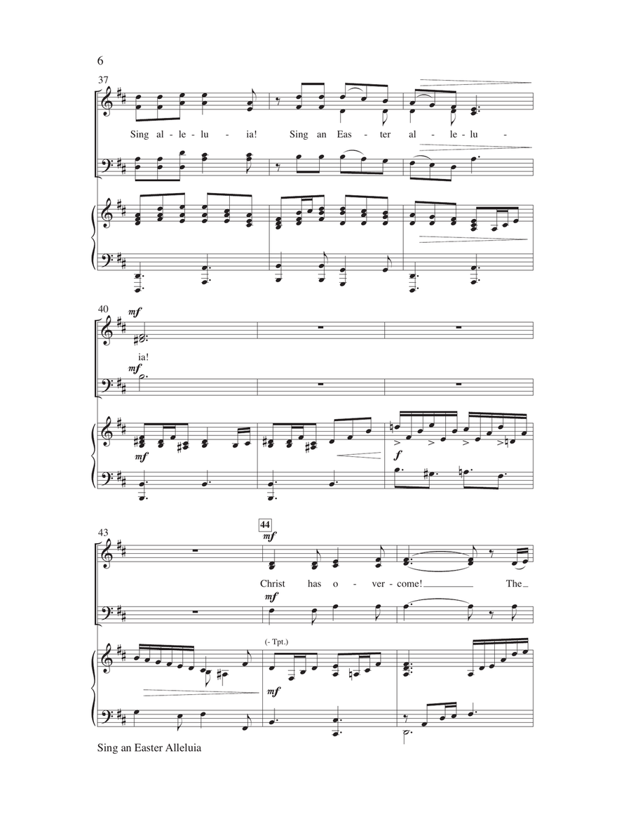 Sing an Easter Alleluia Sing an Easter Alleluia 4-Part scores gallery preview page 6