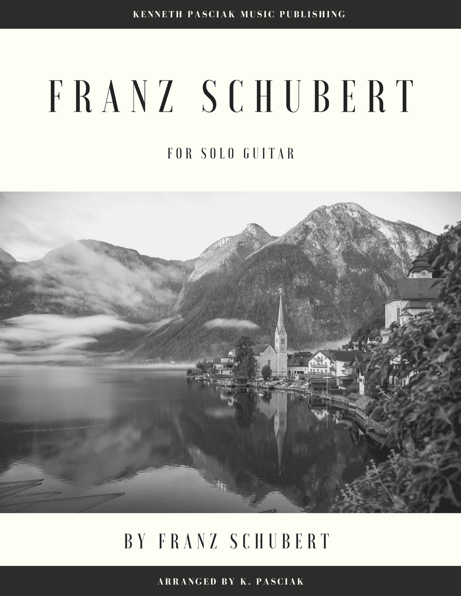 Franz Schubert (for Solo Guitar) Acoustic Guitar scores gallery preview page 1