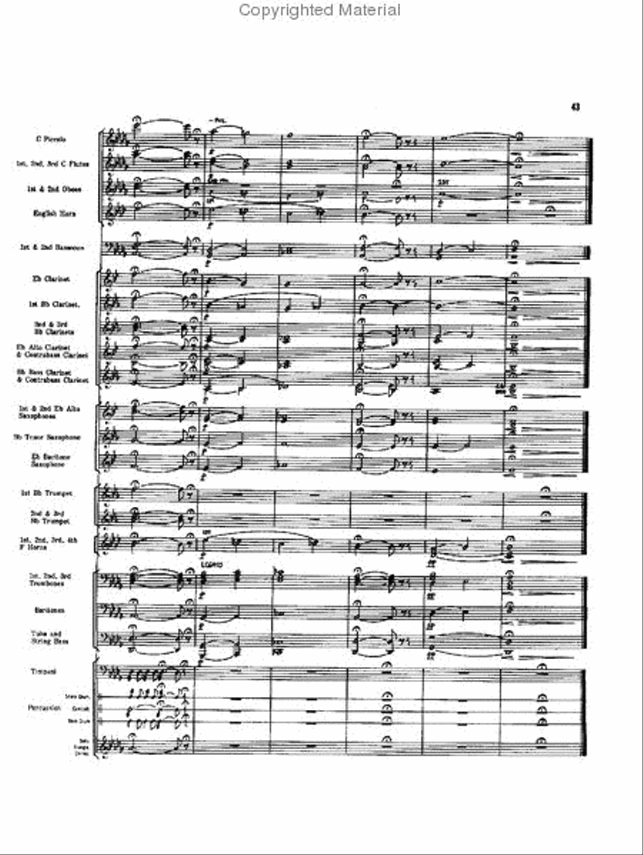 Caccia and Chorale Concert Band scores gallery preview page 42