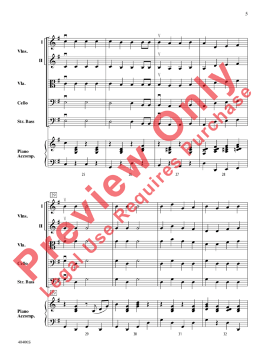 Jingle Bells String Orchestra scores gallery preview page 6