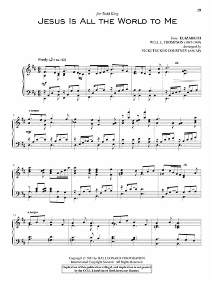 Gospel Gold – Volume 2 Gospel Gold – Volume 2 Piano Solo scores gallery preview page 6