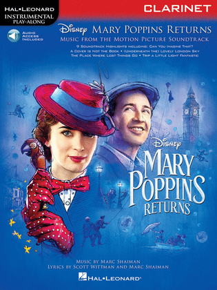Book cover for Mary Poppins Returns for Clarinet