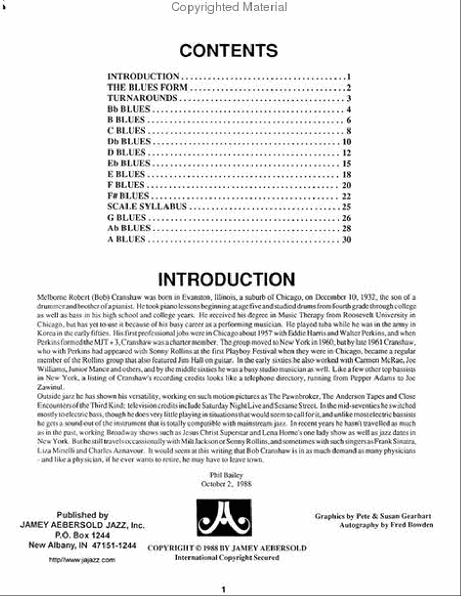 Bob Cranshaw Bass Lines - Transcribed From Volume 42 Double Bass scores gallery preview page 2
