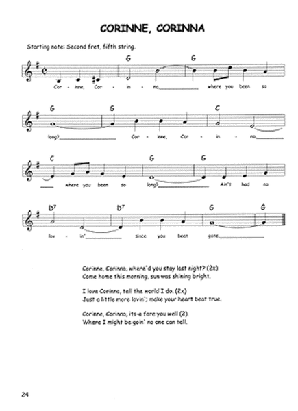 Cotton-Eyed Joe  Piano Sheet Music, Lyrics & Guitar Chords – the