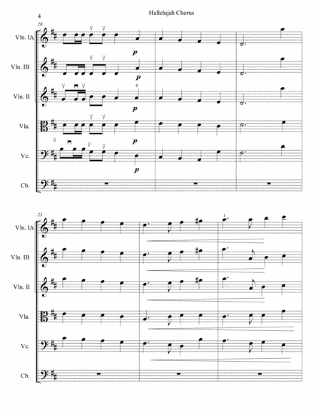 Hallelujah Chorus from The Messiah for String Orchestra, Grade 3 image number null