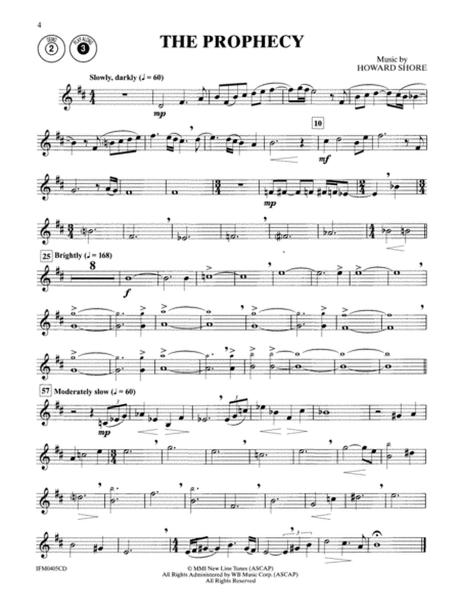 The Lord of the Rings - Instrumental Solos (Clarinet) image number null