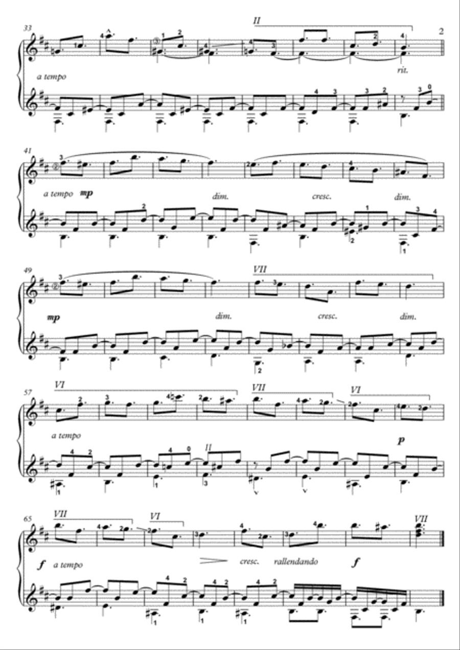 Il Fuggitivo Guitar duet Guitar Ensemble scores gallery preview page 2