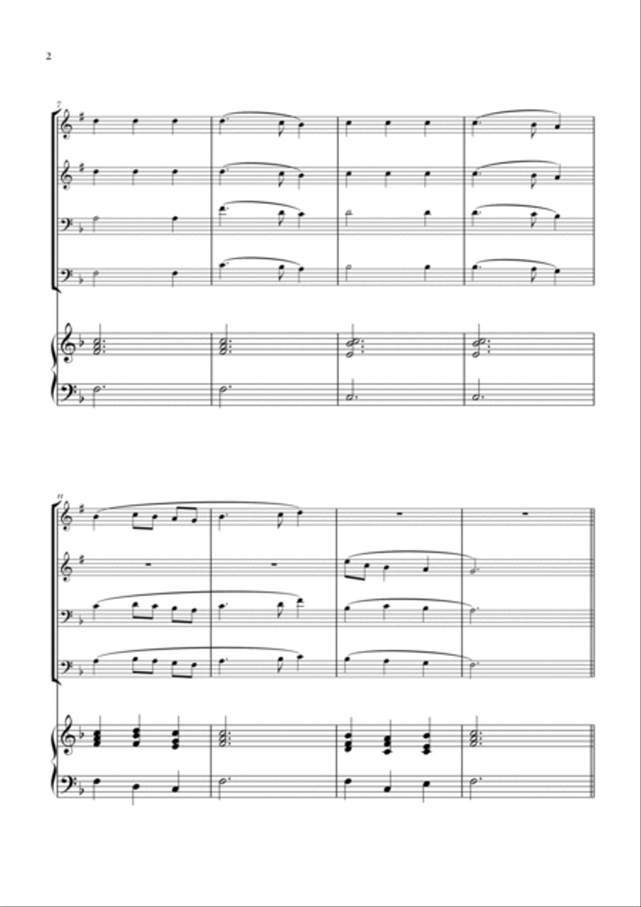 My Country 'Tis of Thee (America) Saxophone Quartet scores gallery preview page 2