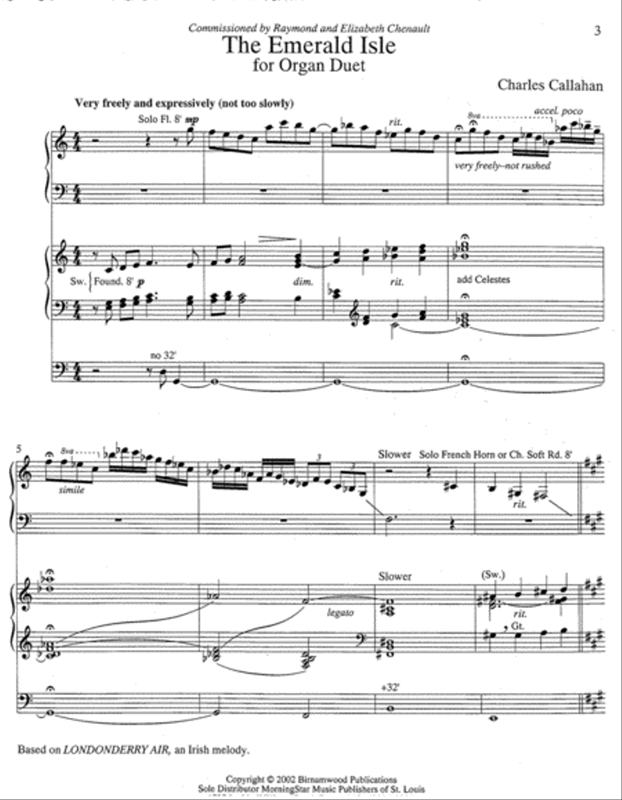 The Emerald Isle Organ scores gallery preview page 2