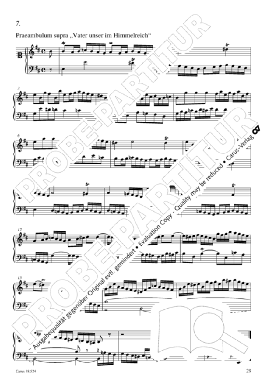 Chorale arrangements. First part of the Clavier-Ubung Collection / Songbook scores gallery preview page 30