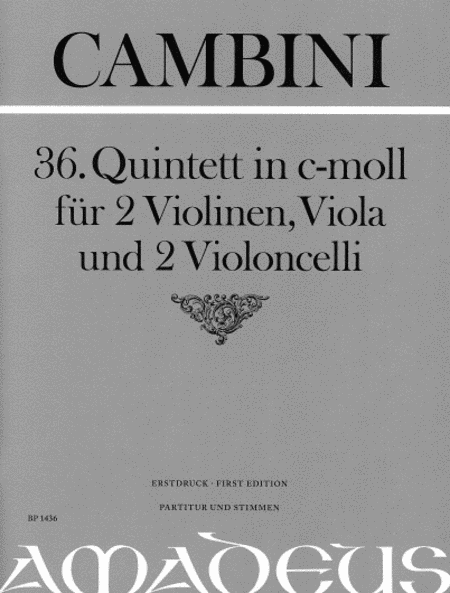 Quintet No. 36 in C Minor