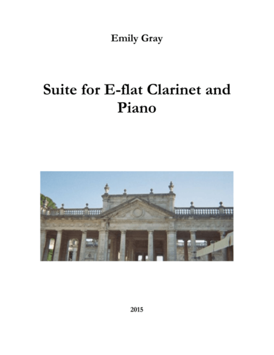 Suite for E-flat Clarinet and Piano E-Flat Clarinet scores gallery preview page 1