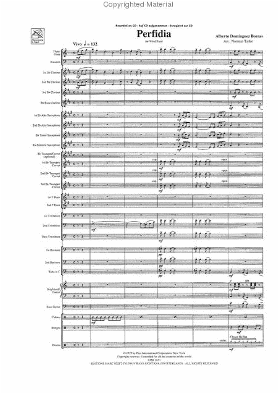 Perfidia Concert Band scores gallery preview page 3
