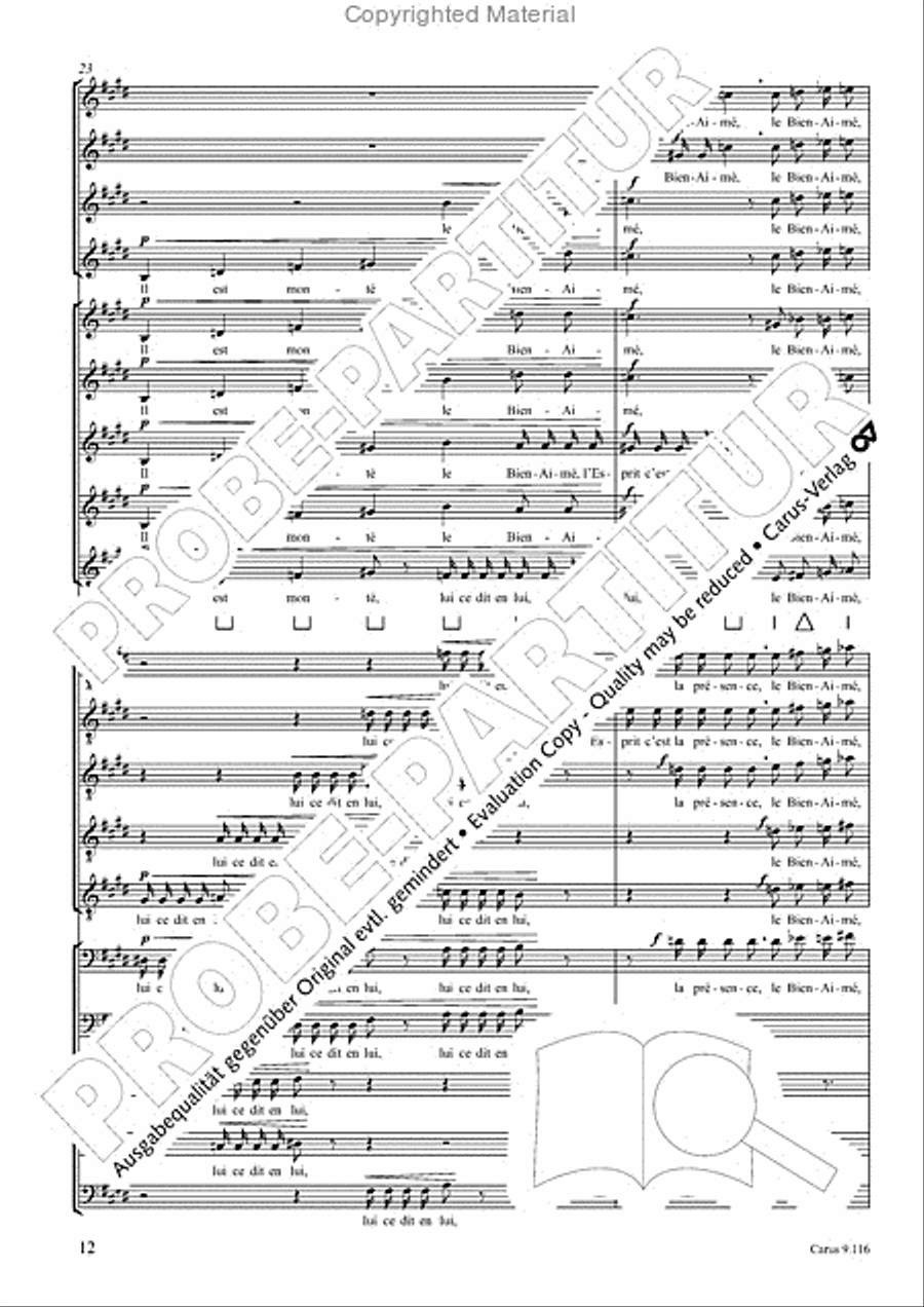 Louange a l'eternite de Jesus Choir scores gallery preview page 13