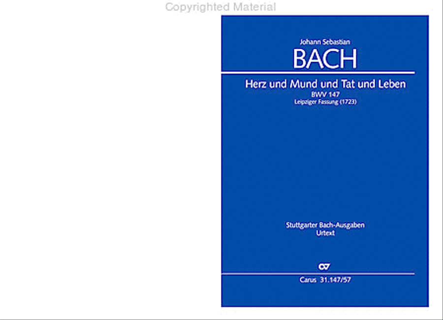 Heart and mouth and thought and action (Herz und Mund und Tat und Leben) (Herz und Mund und Tat und Leben) 4-Part scores gallery preview page 2
