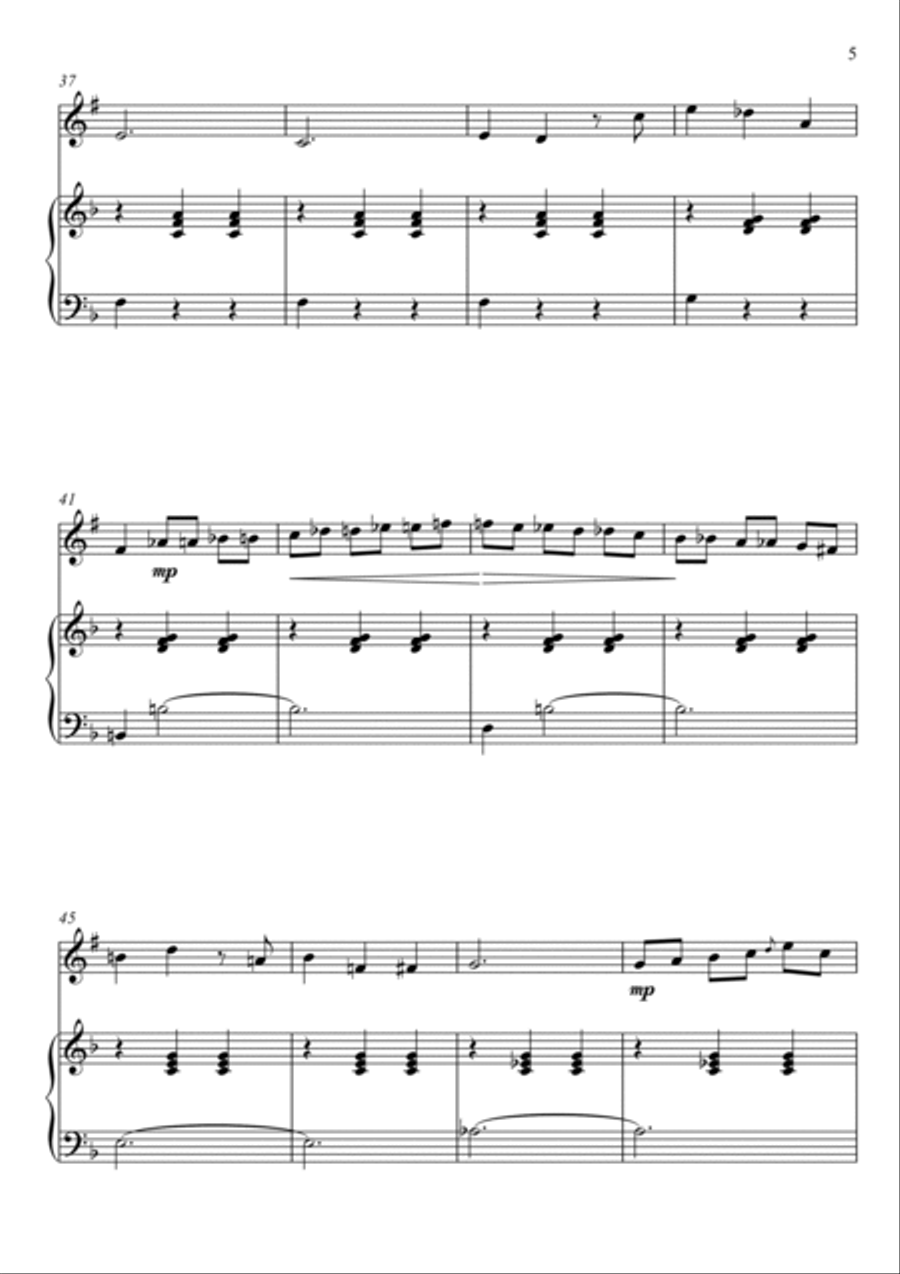 Married Life Trumpet Duet scores gallery preview page 5