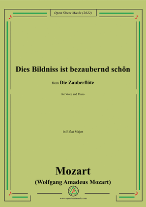 Book cover for Mozart-Aria:Dies Bildnis ist bezaubernd schön,K.620 No.3,in E flat Major,from 'Die Zauberflöte,K.620