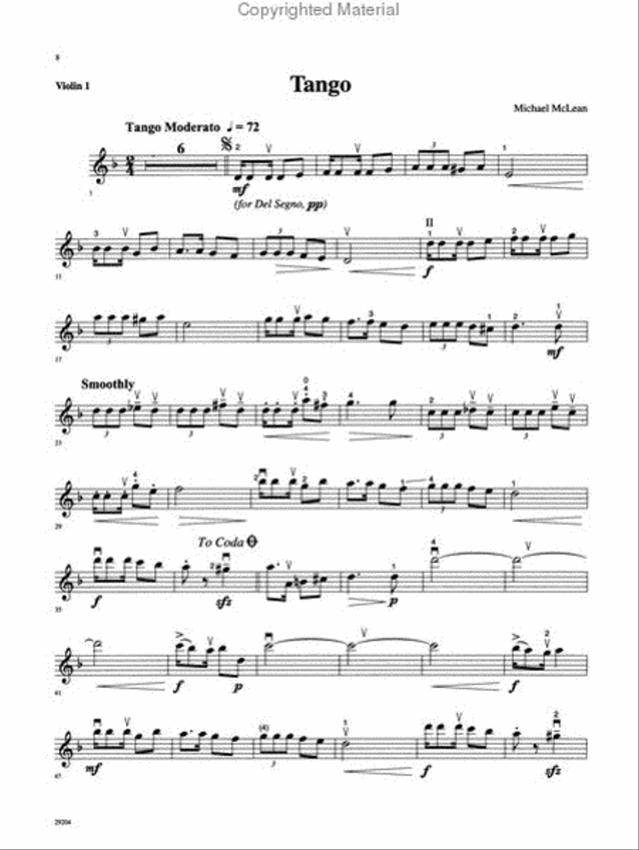 Care to Tango?, Book 1 String Orchestra scores gallery preview page 4
