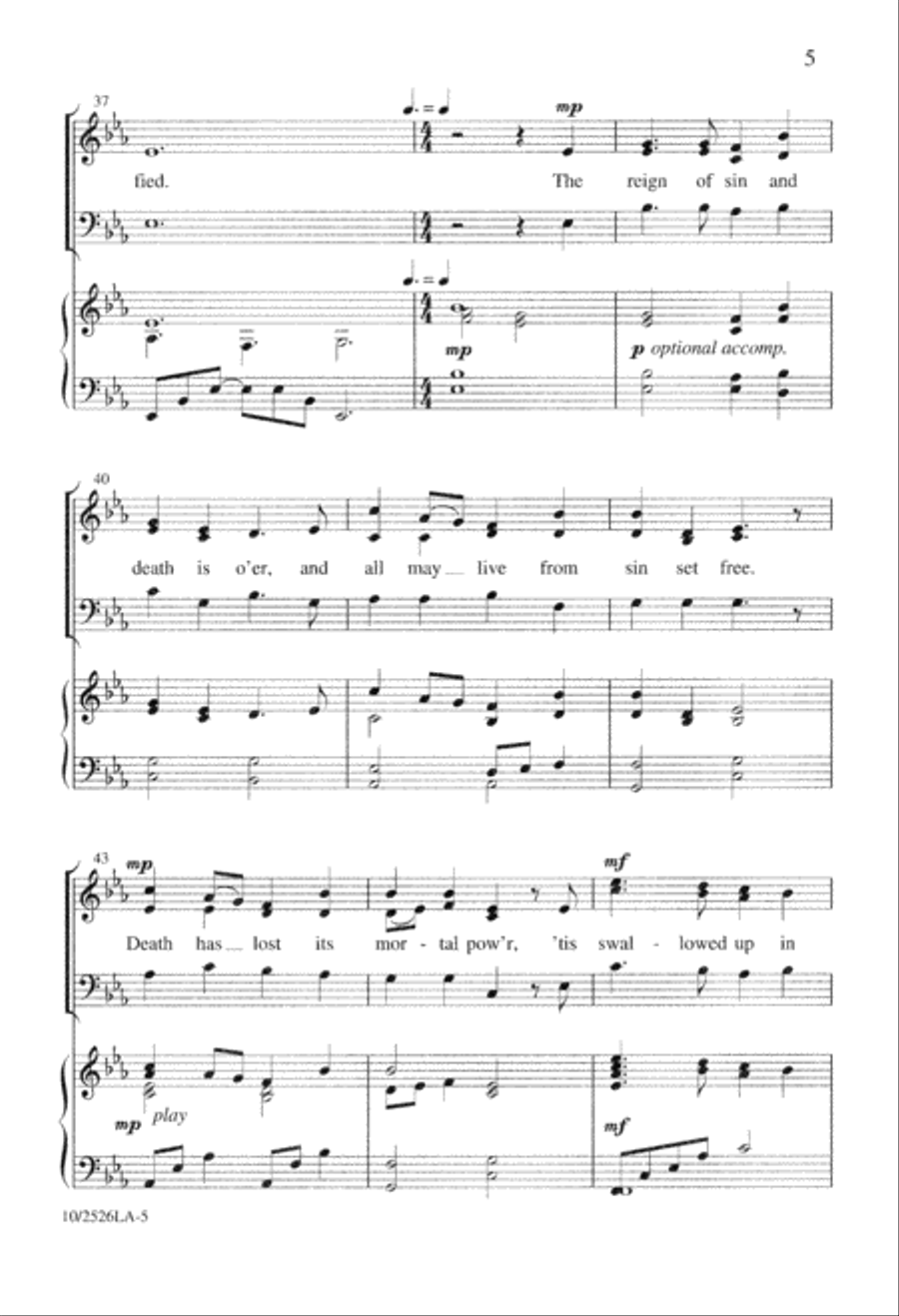 'Tis Finished, the Messiah Dies 3-Part scores gallery preview page 5