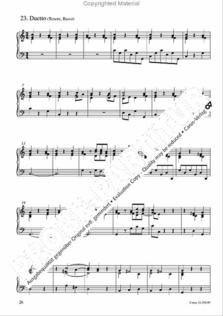 Dialogus von der Geburt Christi Organ scores gallery preview page 27