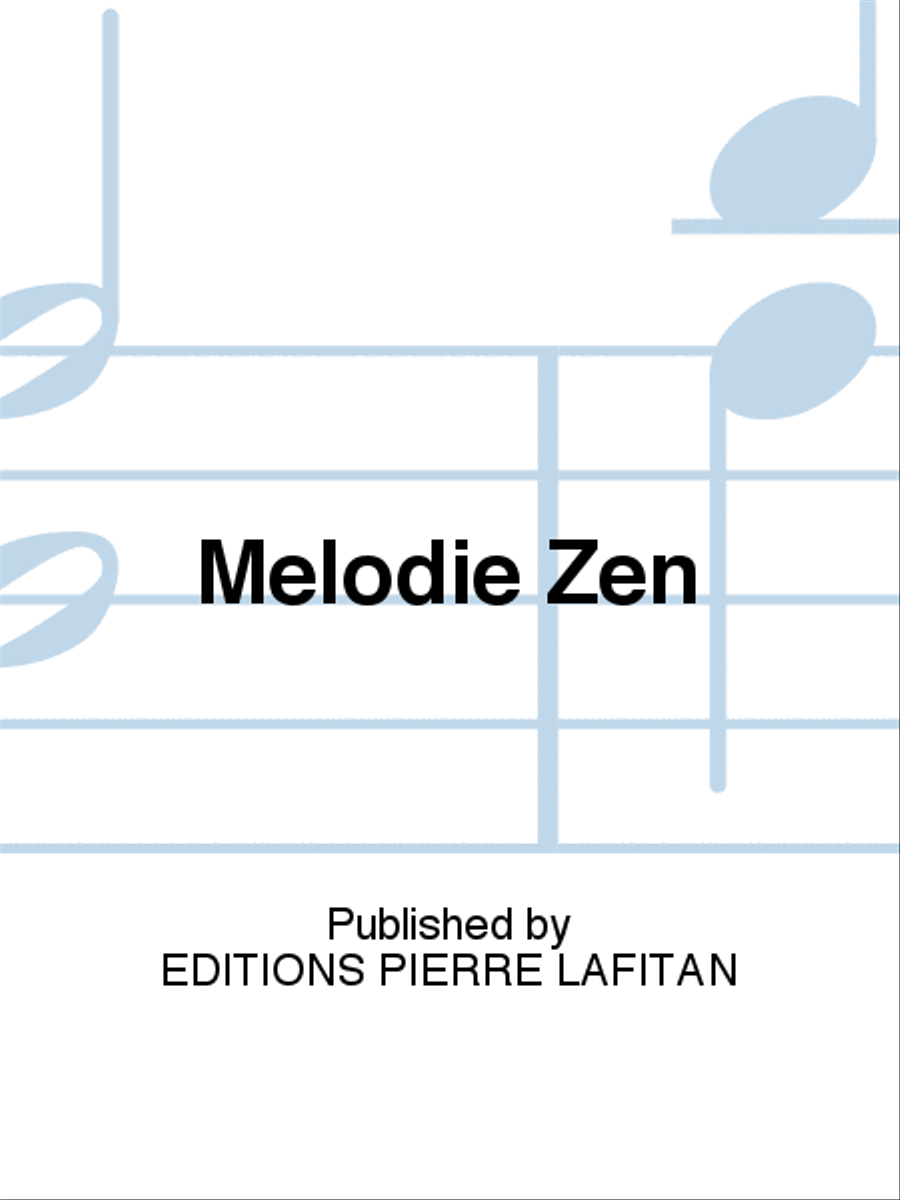 Mélodie Zen Mélodie Zen Guitar scores gallery preview page 1