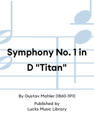 Book cover for Symphony No. 1 in D "Titan"