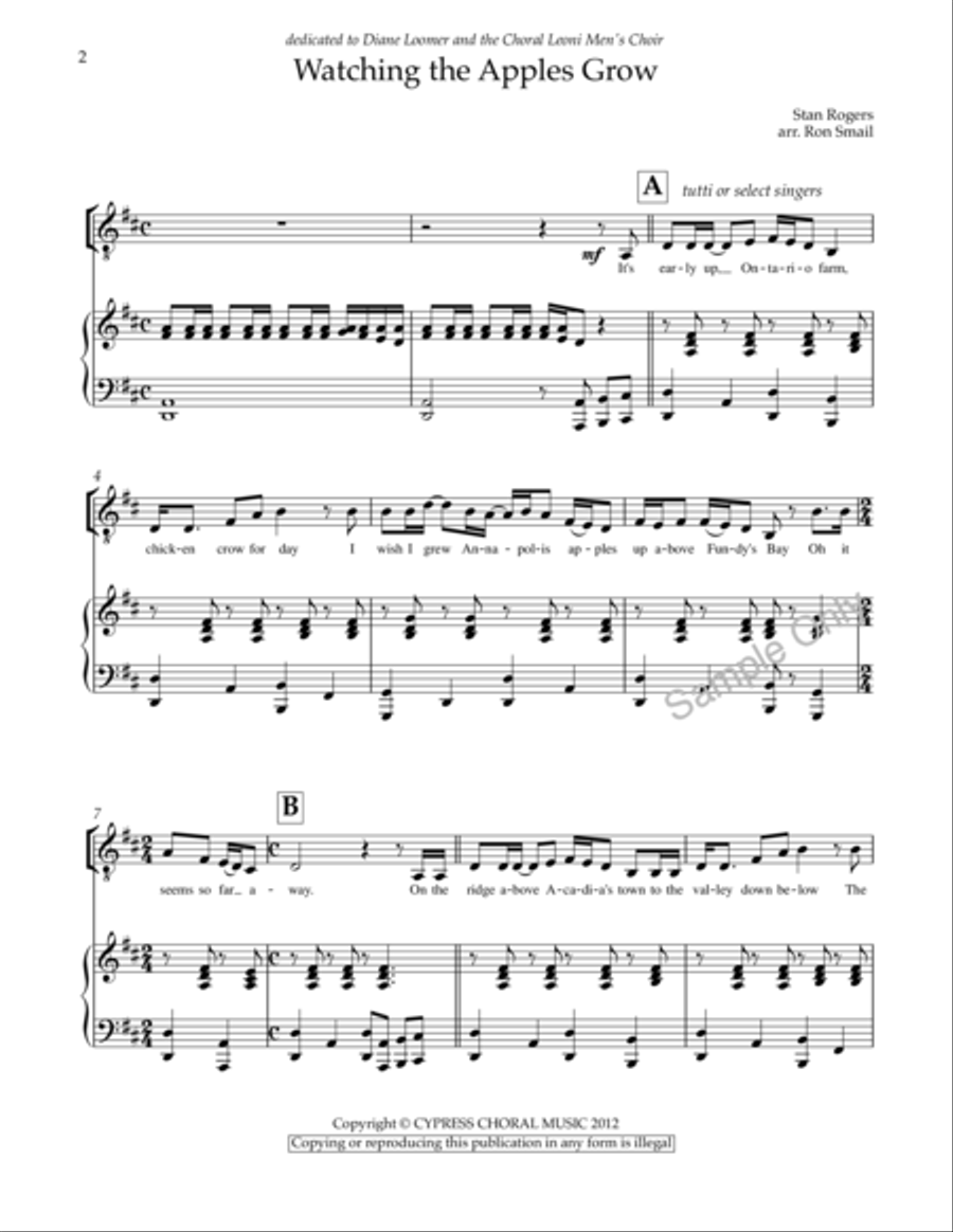 Watching The Apples Grow 3-Part scores gallery preview page 2