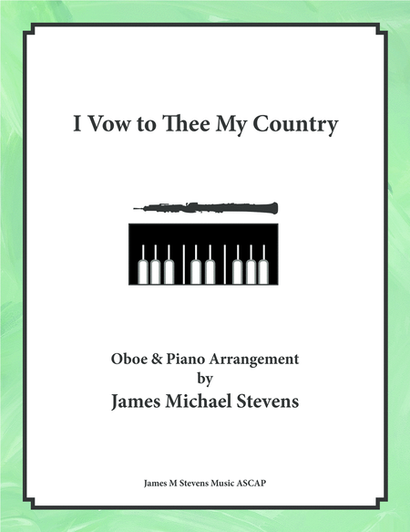 I Vow to Thee My Country - Oboe & Piano image number null