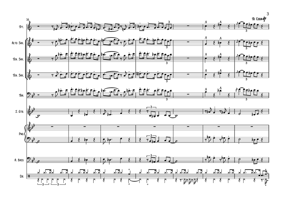 Tom Cat Jazz Ensemble scores gallery preview page 3
