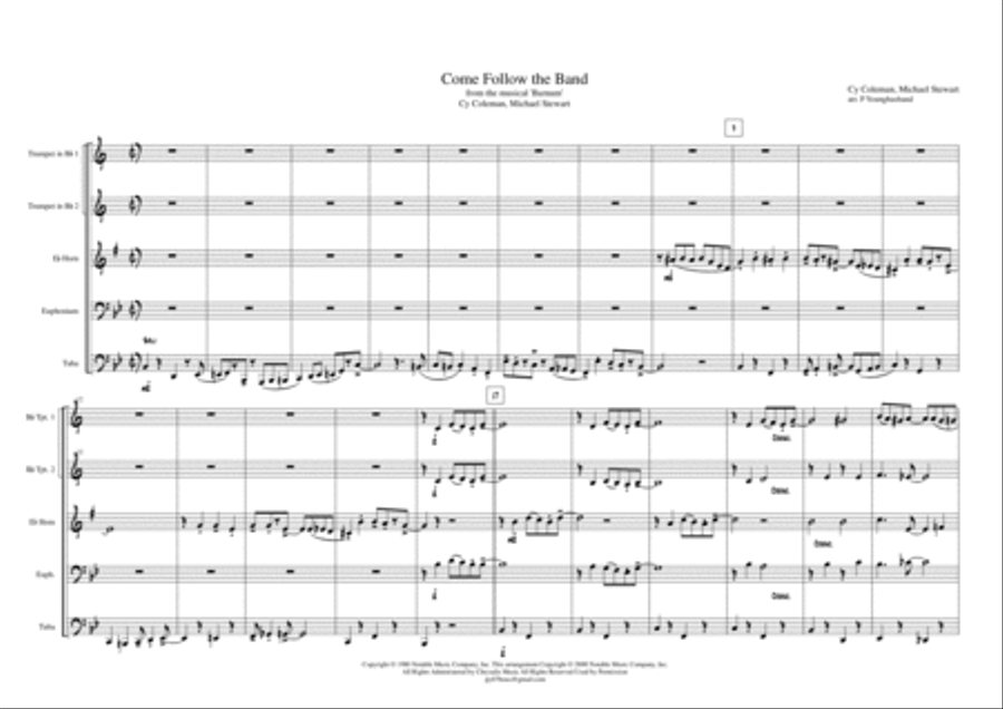 Come Follow The Band Come Follow The Band Brass Ensemble scores gallery preview page 2