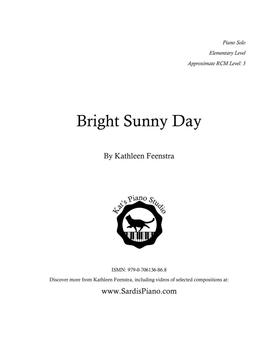Bright Sunny Day Piano Method scores gallery preview page 1