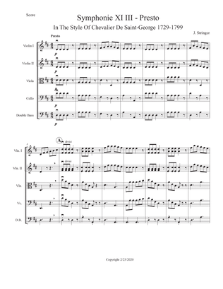 Symphonie XI - 3rd Movement -Presto