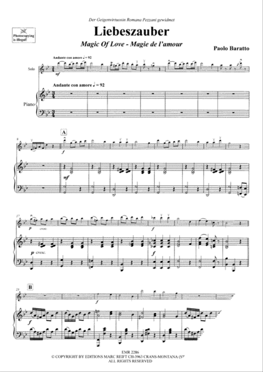 Liebeszauber Liebeszauber Euphonium scores gallery preview page 3
