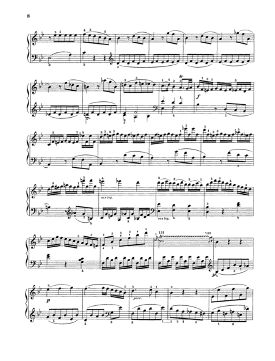 Sonata B-flat major, K. 570 Piano Solo scores gallery preview page 6
