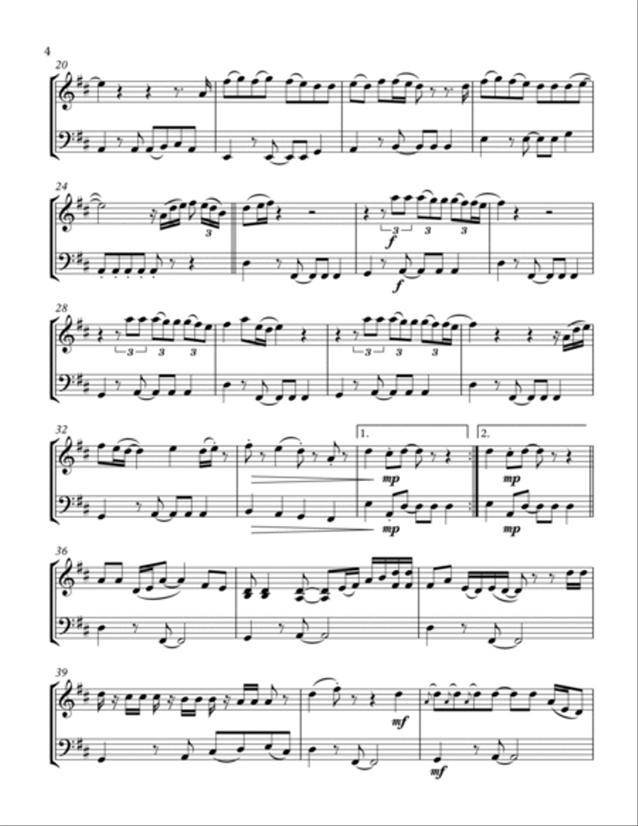 Thinking Out Loud String Duet scores gallery preview page 5