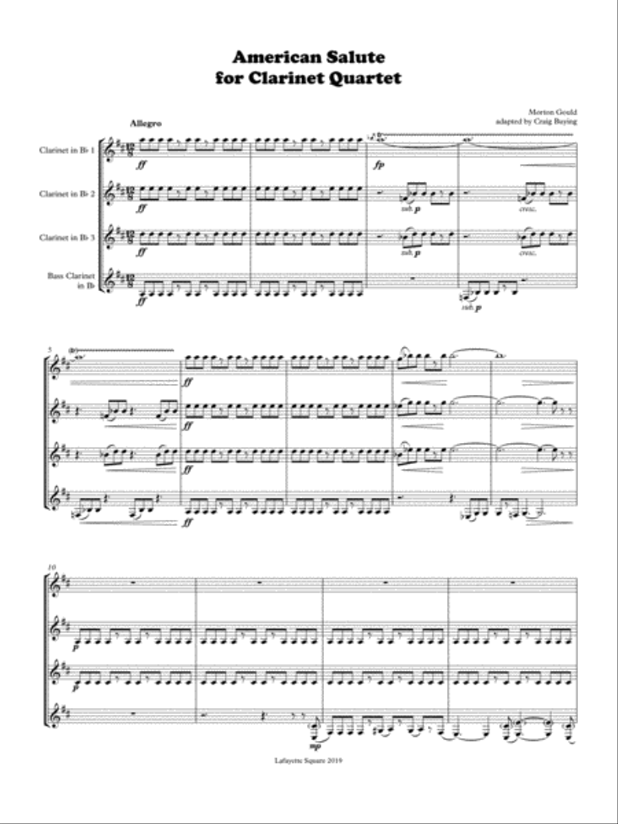 American Salute Woodwind Quartet scores gallery preview page 2