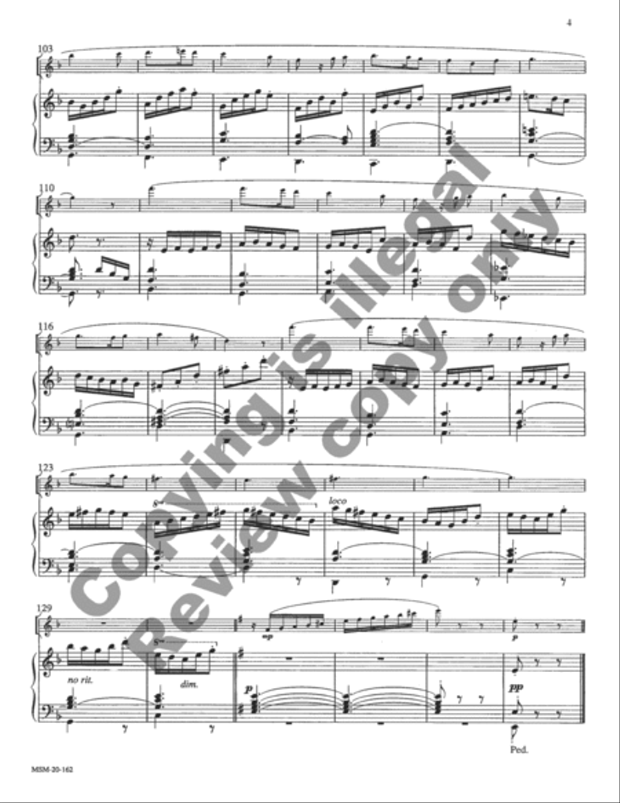 A Prelude on Greensleeves for Flute and Organ Flute Solo scores gallery preview page 7