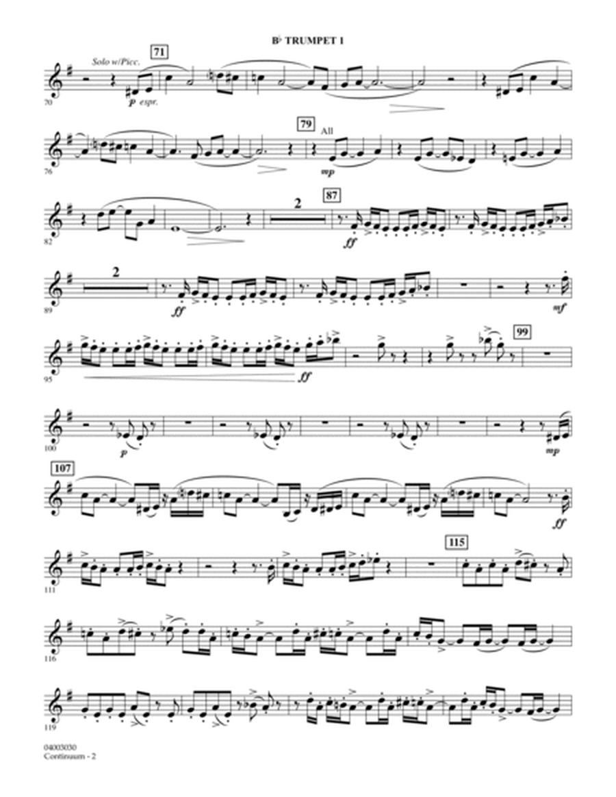 Continuum - Bb Trumpet 1