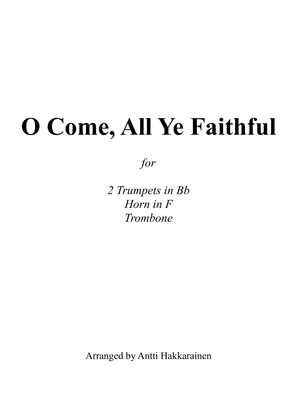 Book cover for O Come, All Ye Faithful - Brass Quartet