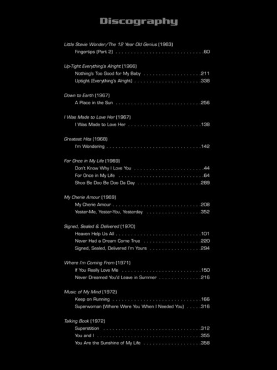 The Stevie Wonder Anthology Piano, Vocal, Guitar scores gallery preview page 3