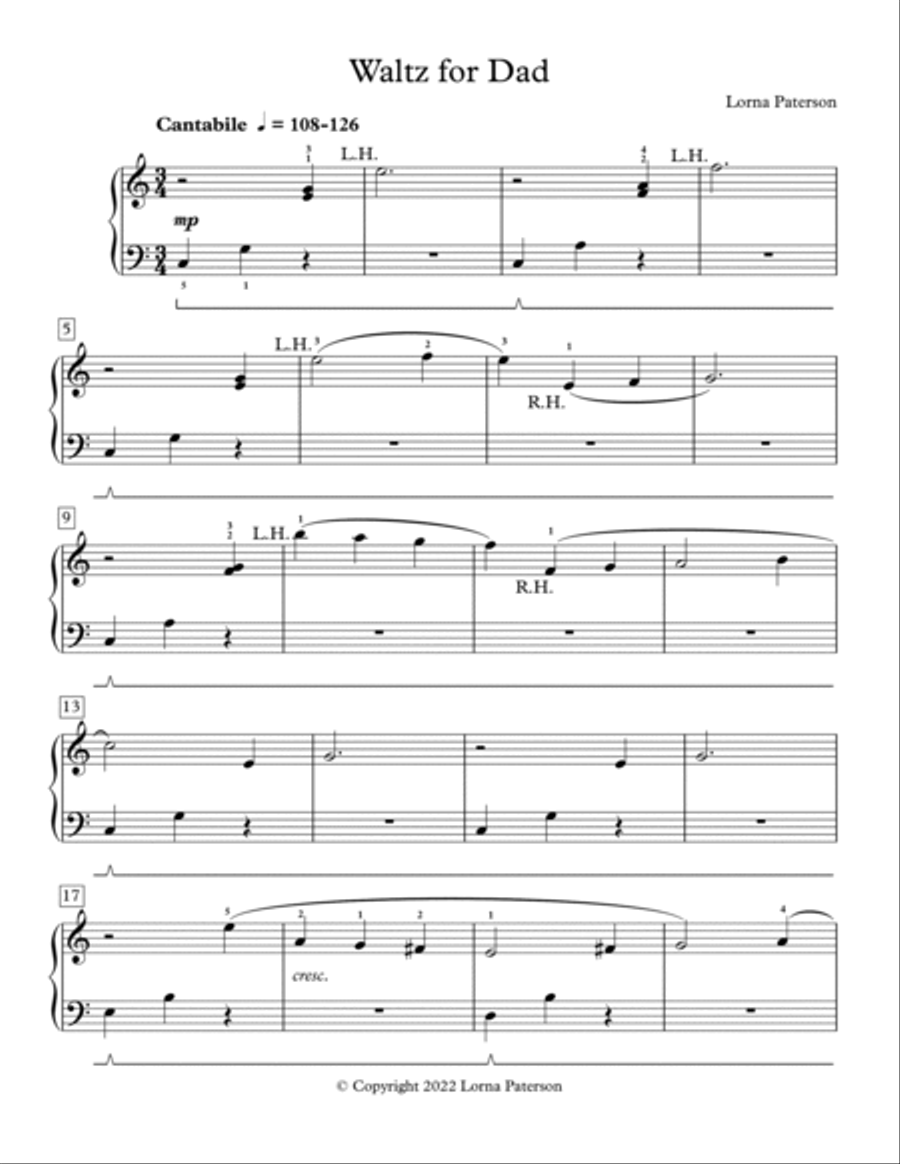 Waltz for Dad Waltz for Dad Piano Method scores gallery preview page 2