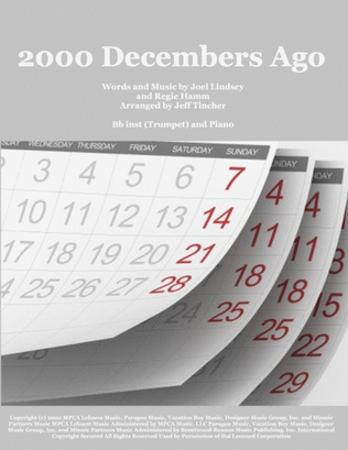 Book cover for 2000 Decembers Ago
