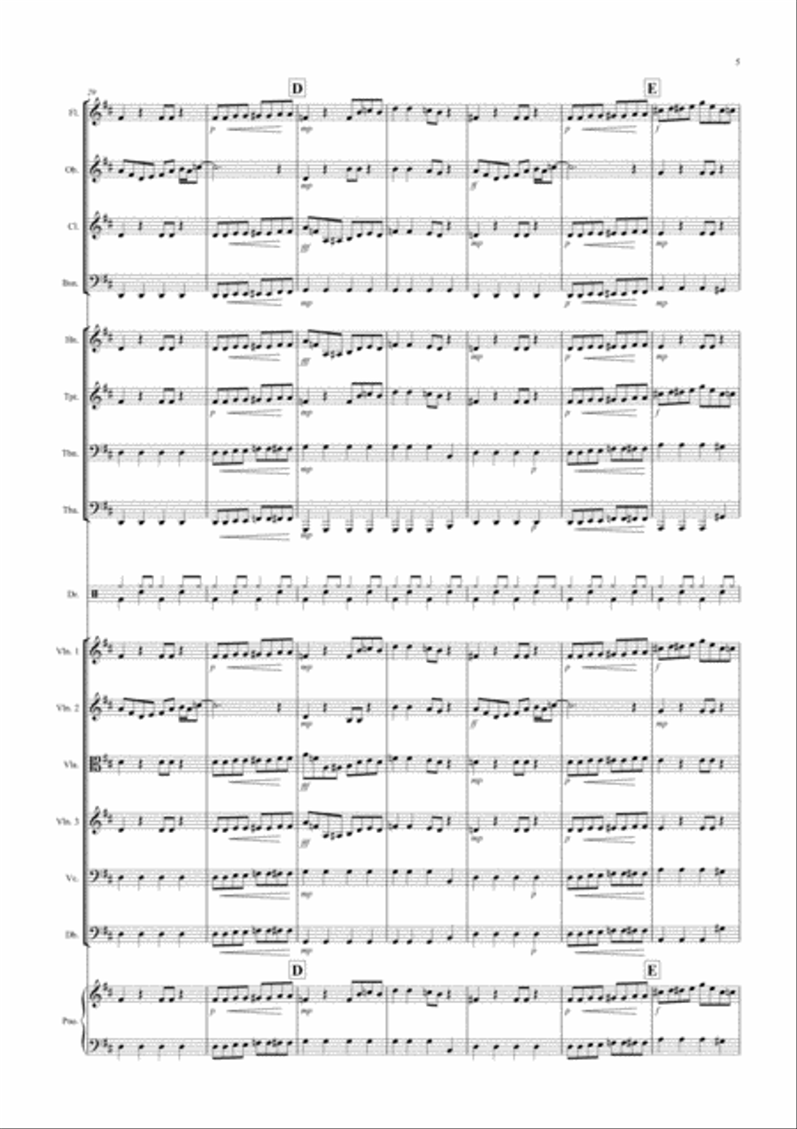 Laundrette Blues! for School Orchestra Full Orchestra scores gallery preview page 5