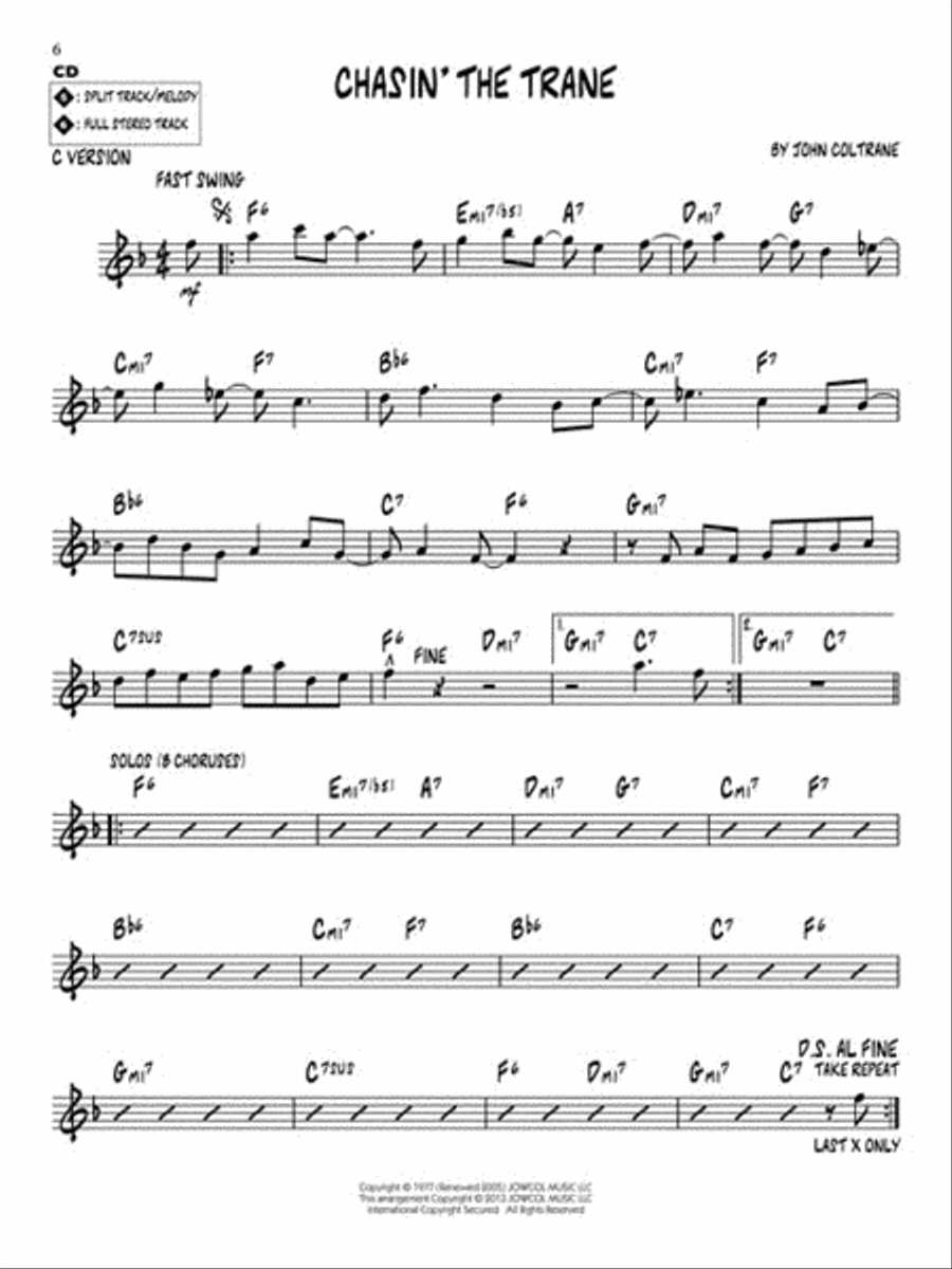 John Coltrane Favorites C Instrument scores gallery preview page 5